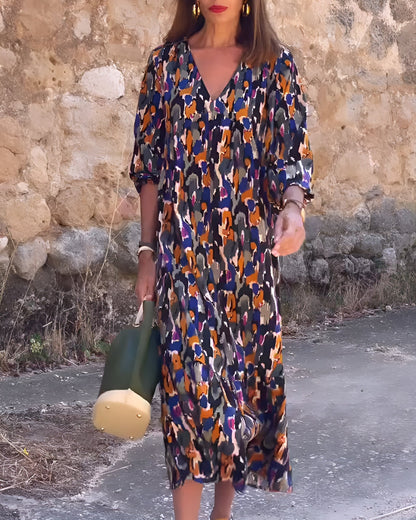 ויולטה – שמלת מקסי רטרו אלגנטית