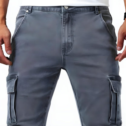 Samuel™ | מכנסי קארגו דנים מתוחים
