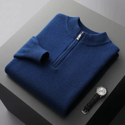 Strickpullover - Halber Reißverschluss vorne & schnelle Halsanpassung