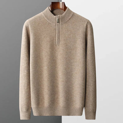 Strickpullover - Halber Reißverschluss vorne & schnelle Halsanpassung