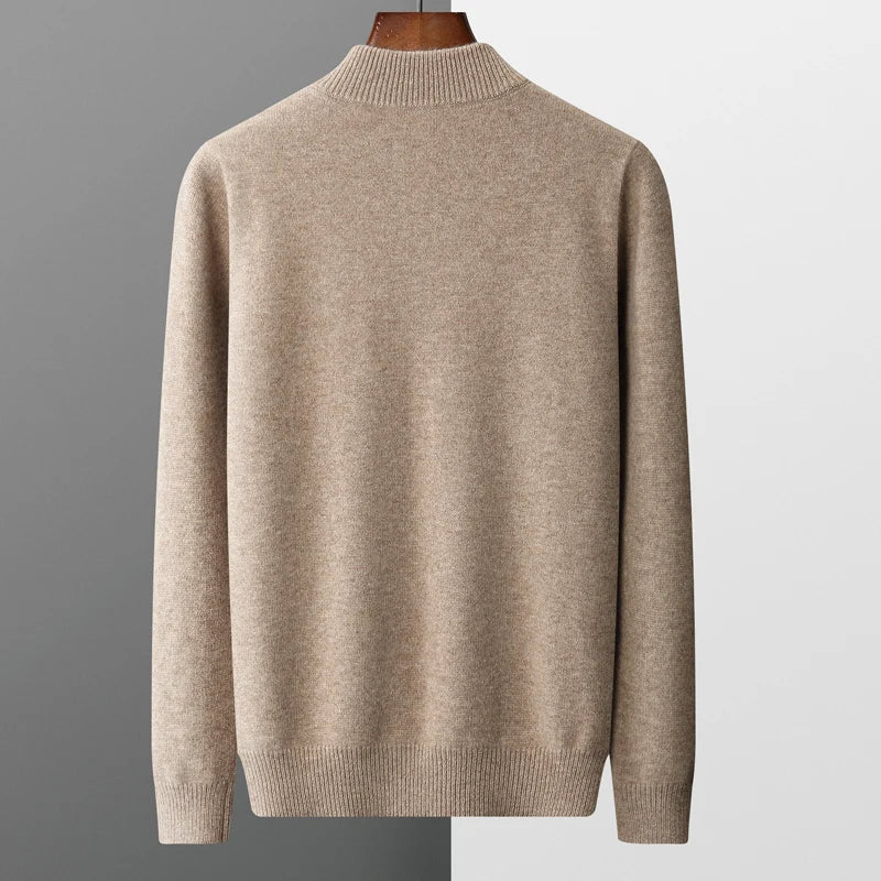 Strickpullover - Halber Reißverschluss vorne & schnelle Halsanpassung